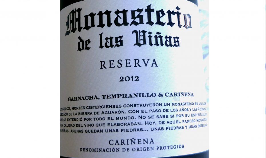 Monasterio de las Viñas Reserva 2012
