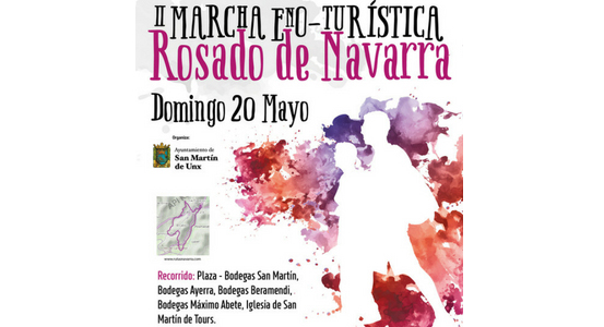 II Marcha Enoturística Rosado de Navarra, en San Martin de Unx  el 20 de mayo